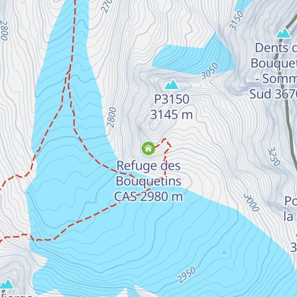 Map of Refuge des Bouquetins CAS