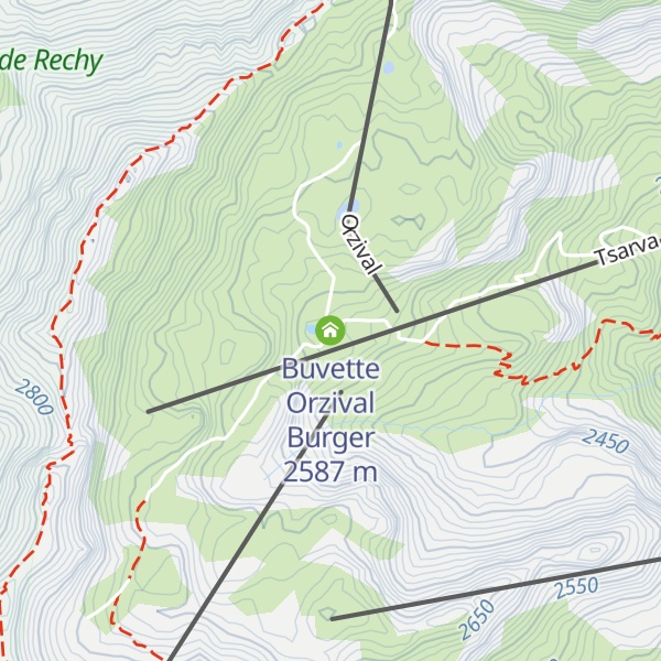 Map of Buvette Orzival Burger
