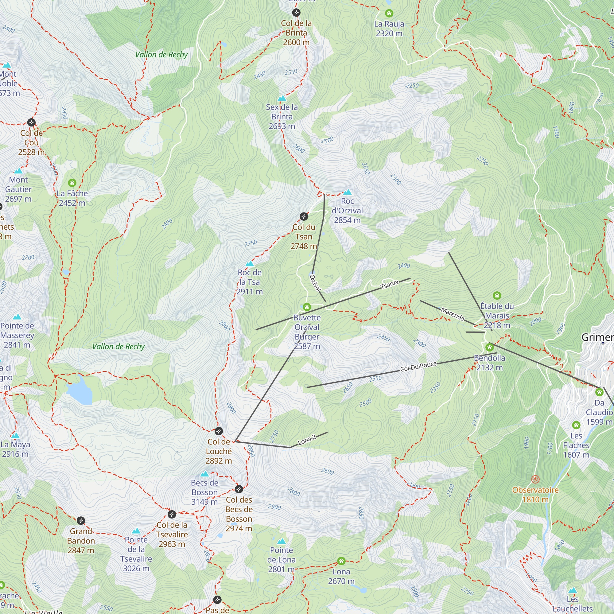 Buvette Orzival Burger map