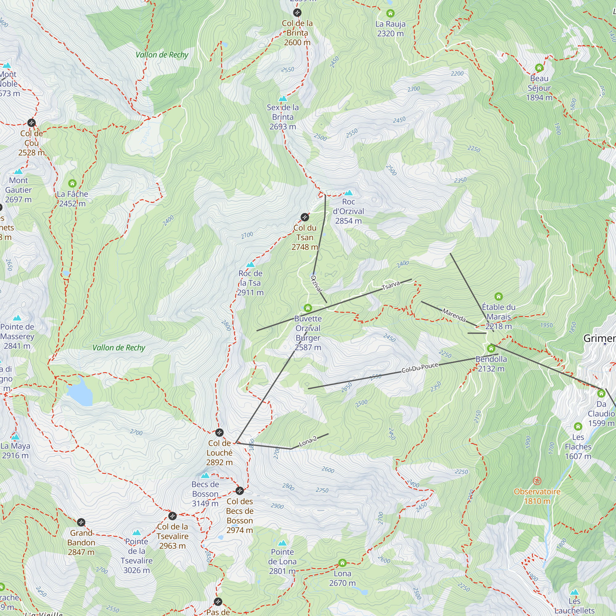 Buvette Orzival Burger map