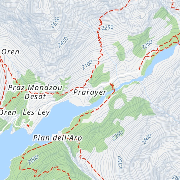 Map of Rifugio Prarayer