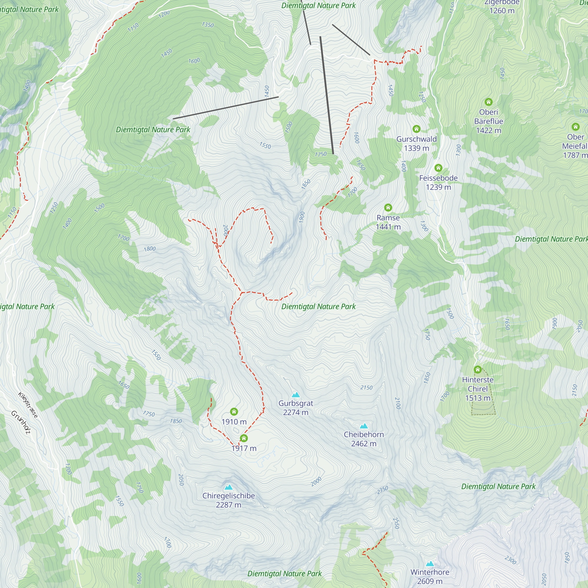 Gurbs Metteberg map