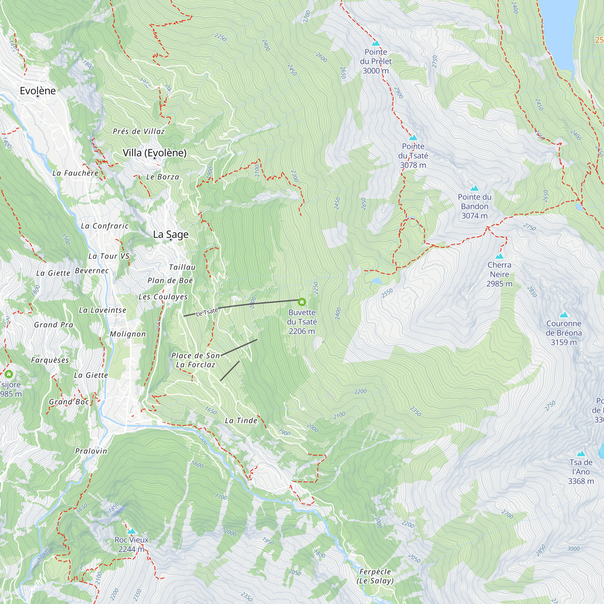 Buvette du Tsaté map