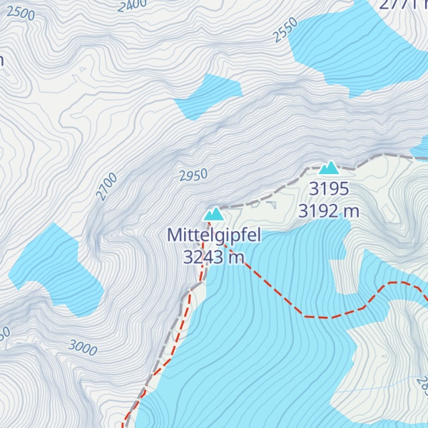 Map of Mittelgipfel