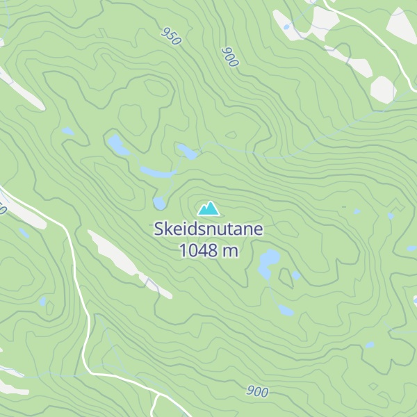 Map of Skeidsnutane