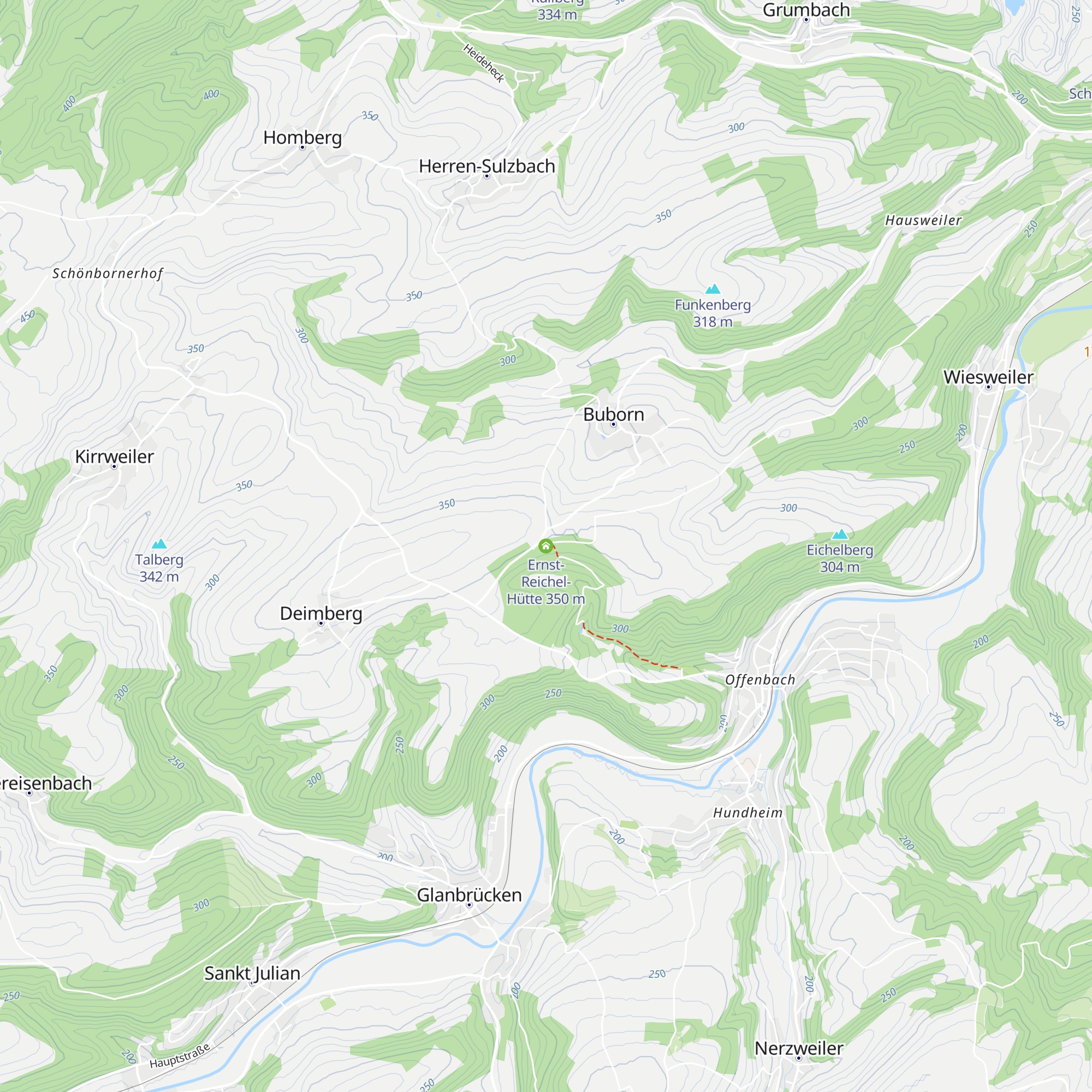 Ernst-Reichel-Hütte map