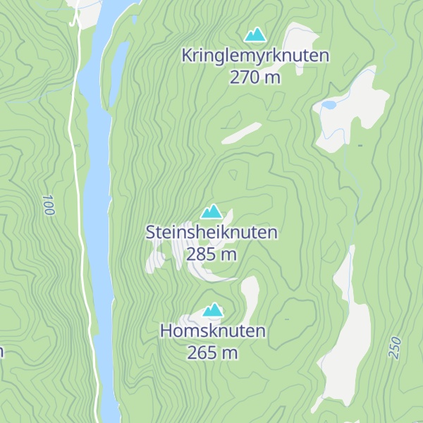 Map of Steinsheiknuten