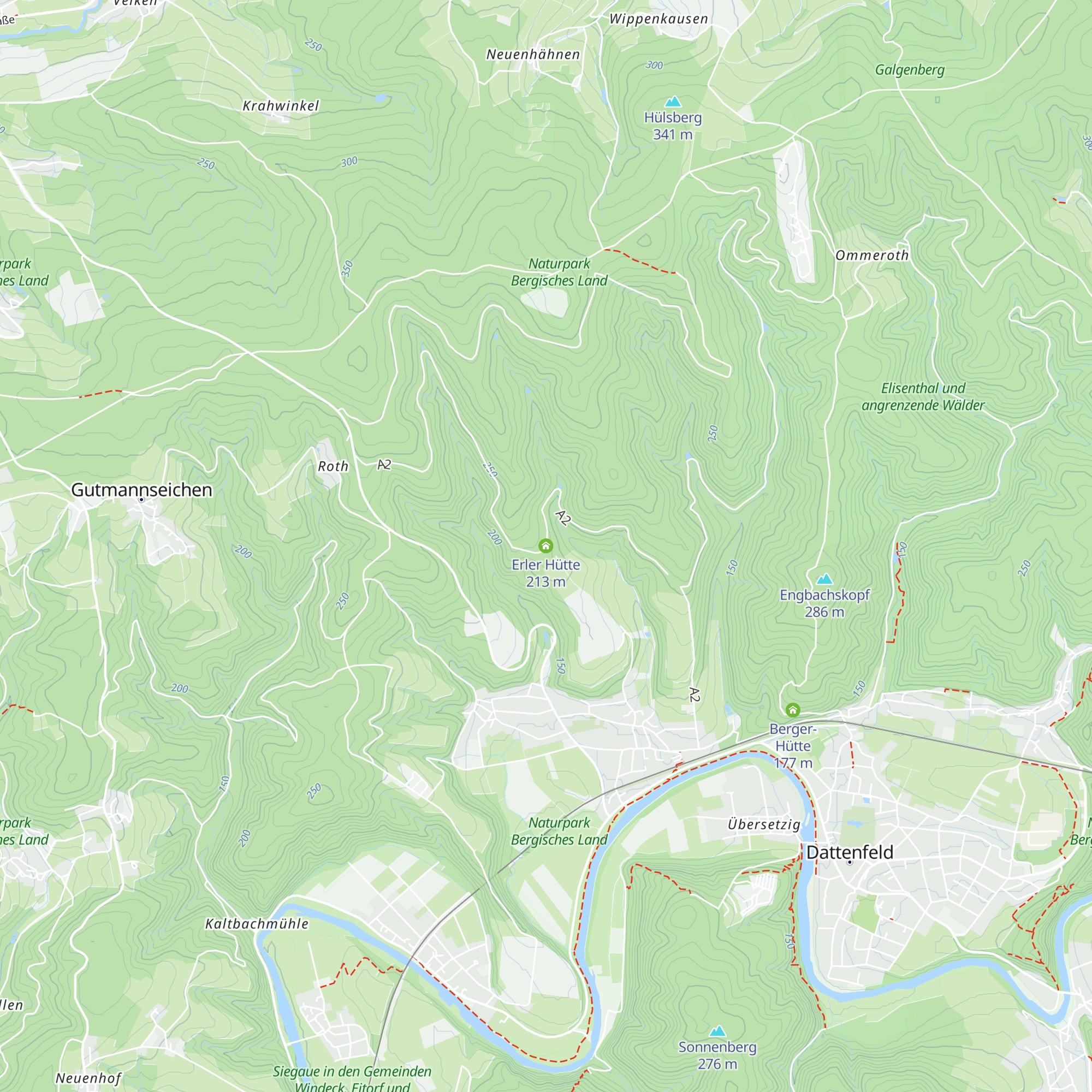 Erler Hütte map