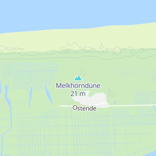Map of Melkhörndüne