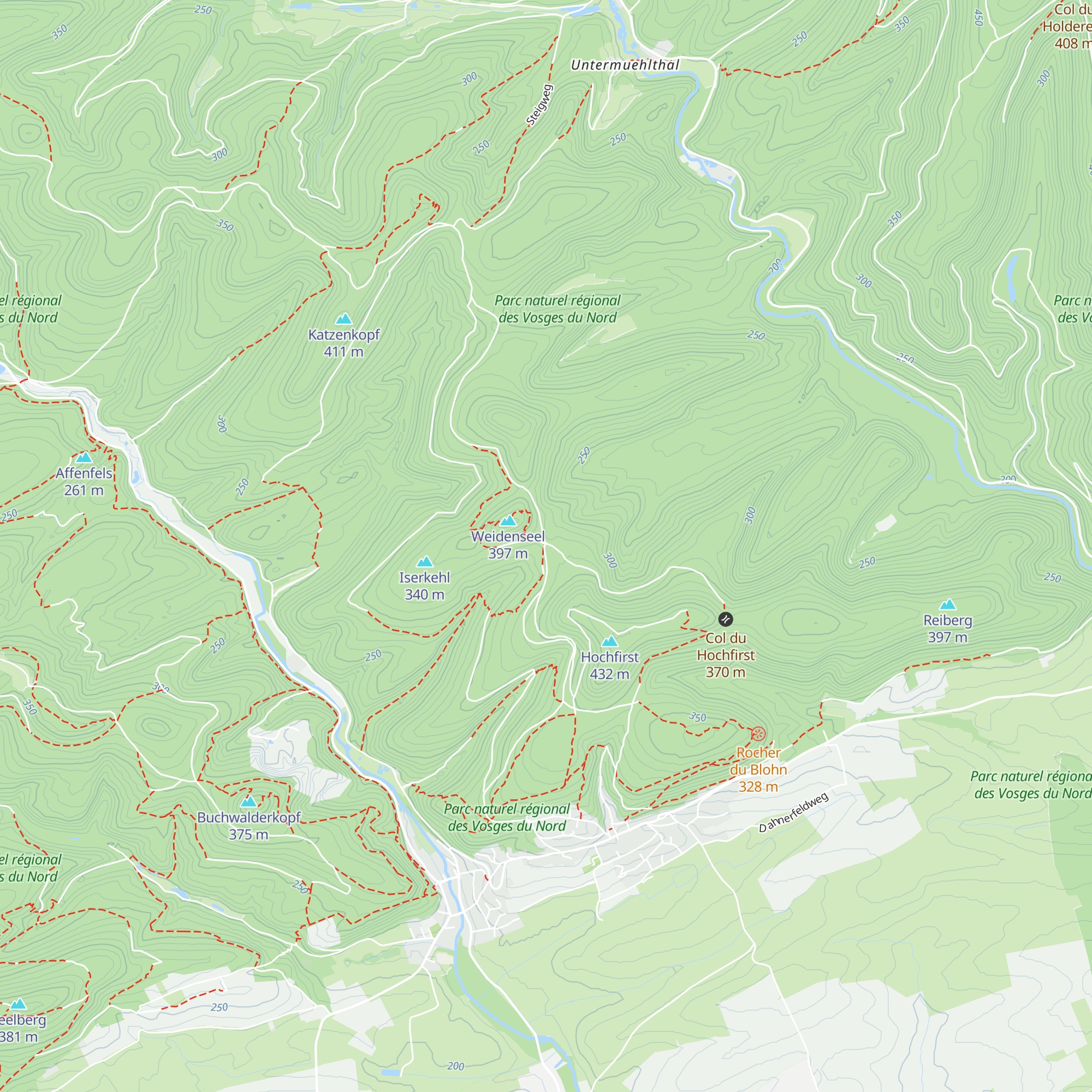 Abri de Eselsplatz map