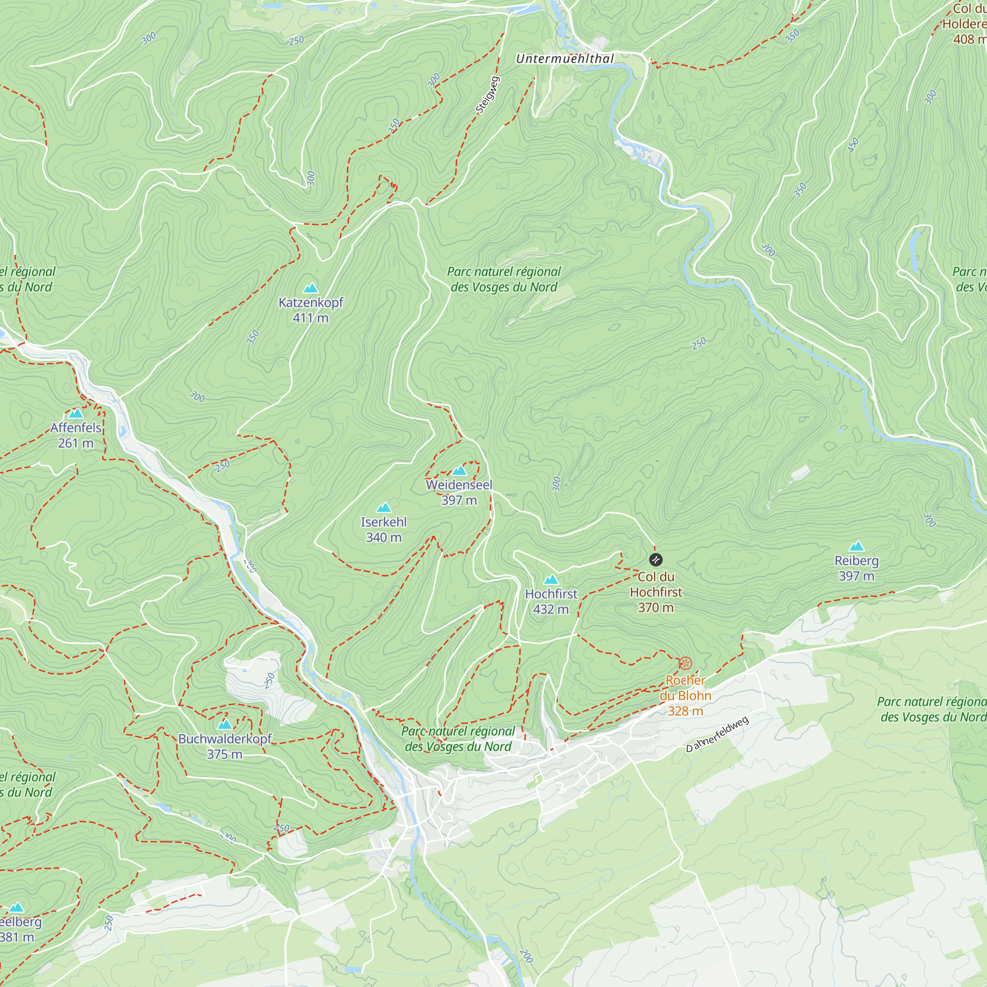 Abri de Eselsplatz map
