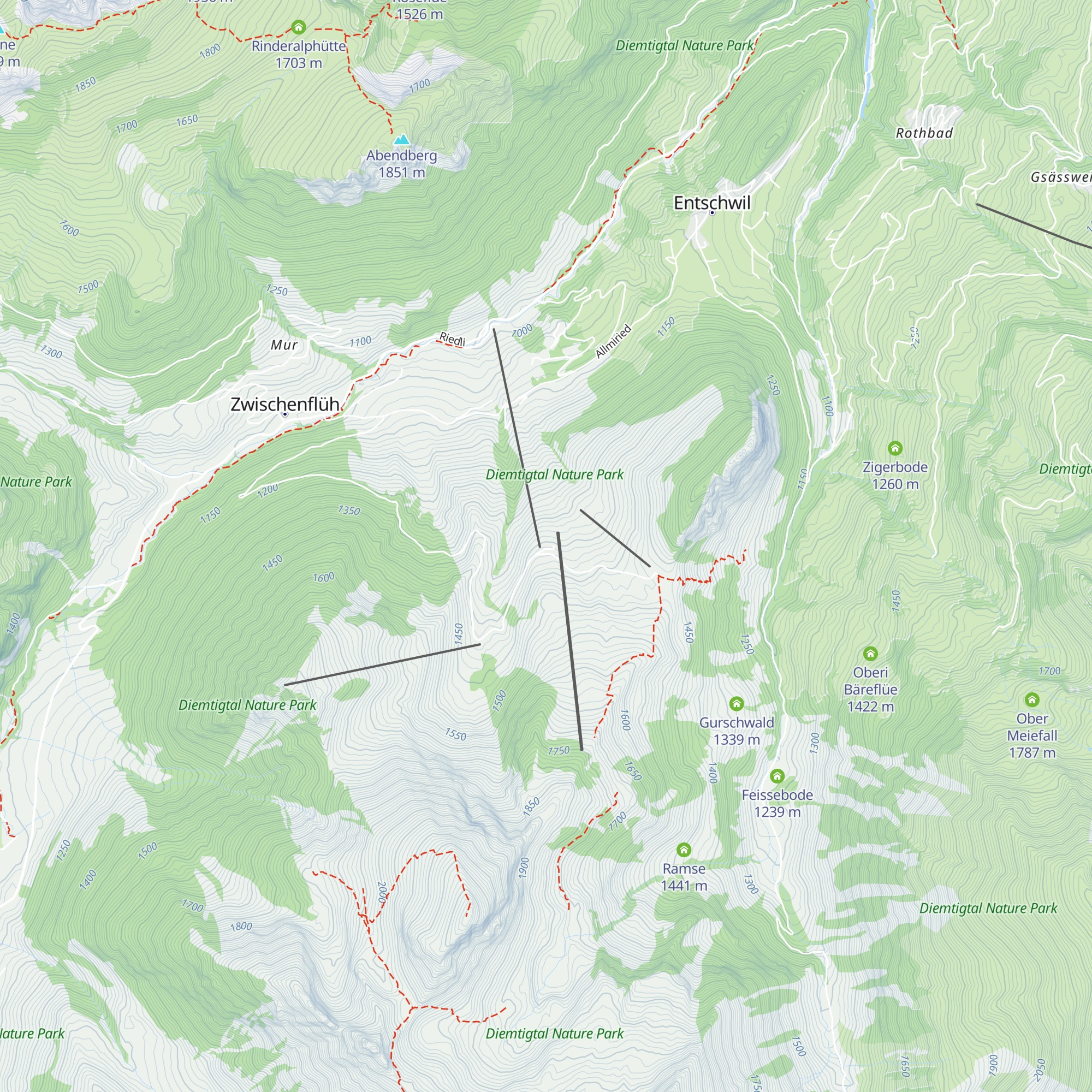 Bergrestaurant Nüegg map