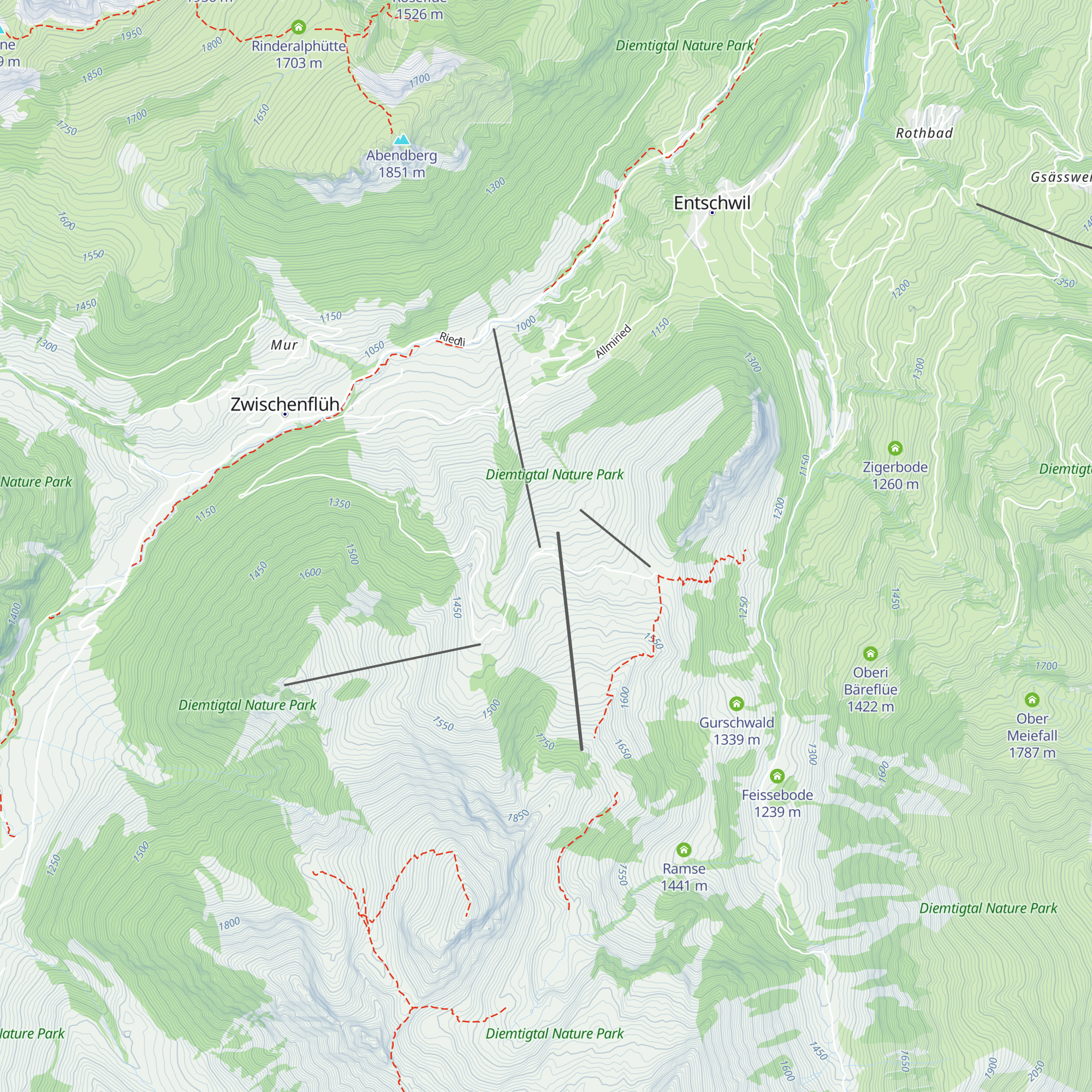Bergrestaurant Nüegg map