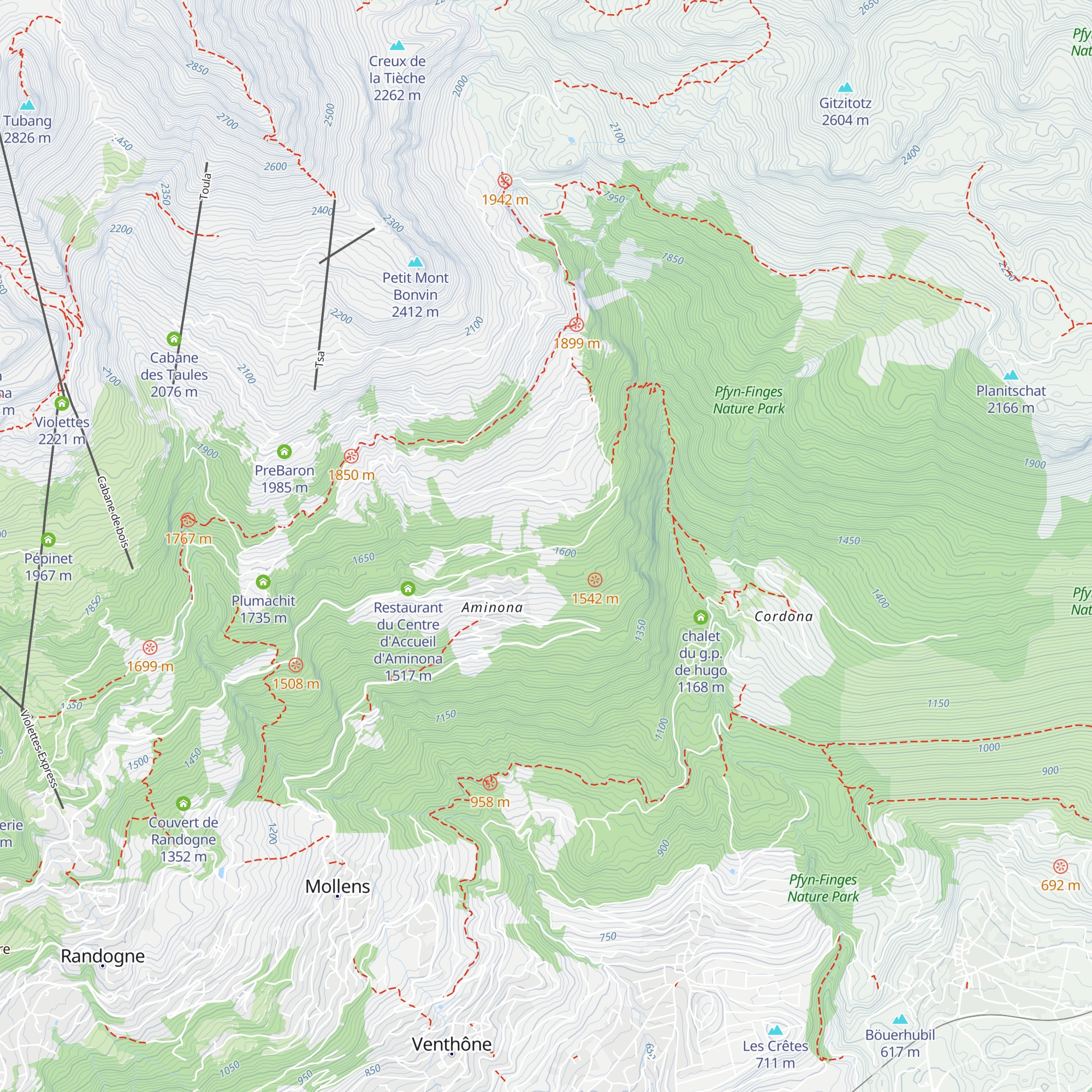 Mayen de la Cure map