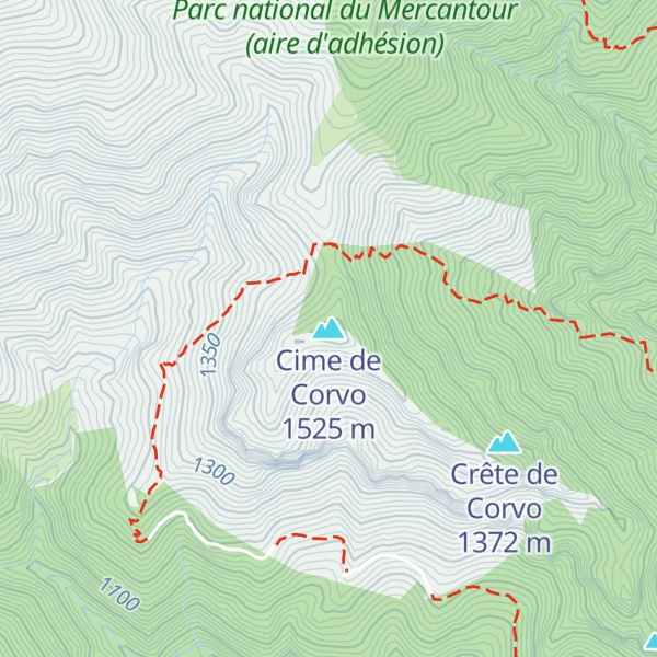 Map of Cime de Corvo
