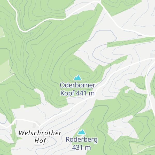 Map of Oderborner Kopf