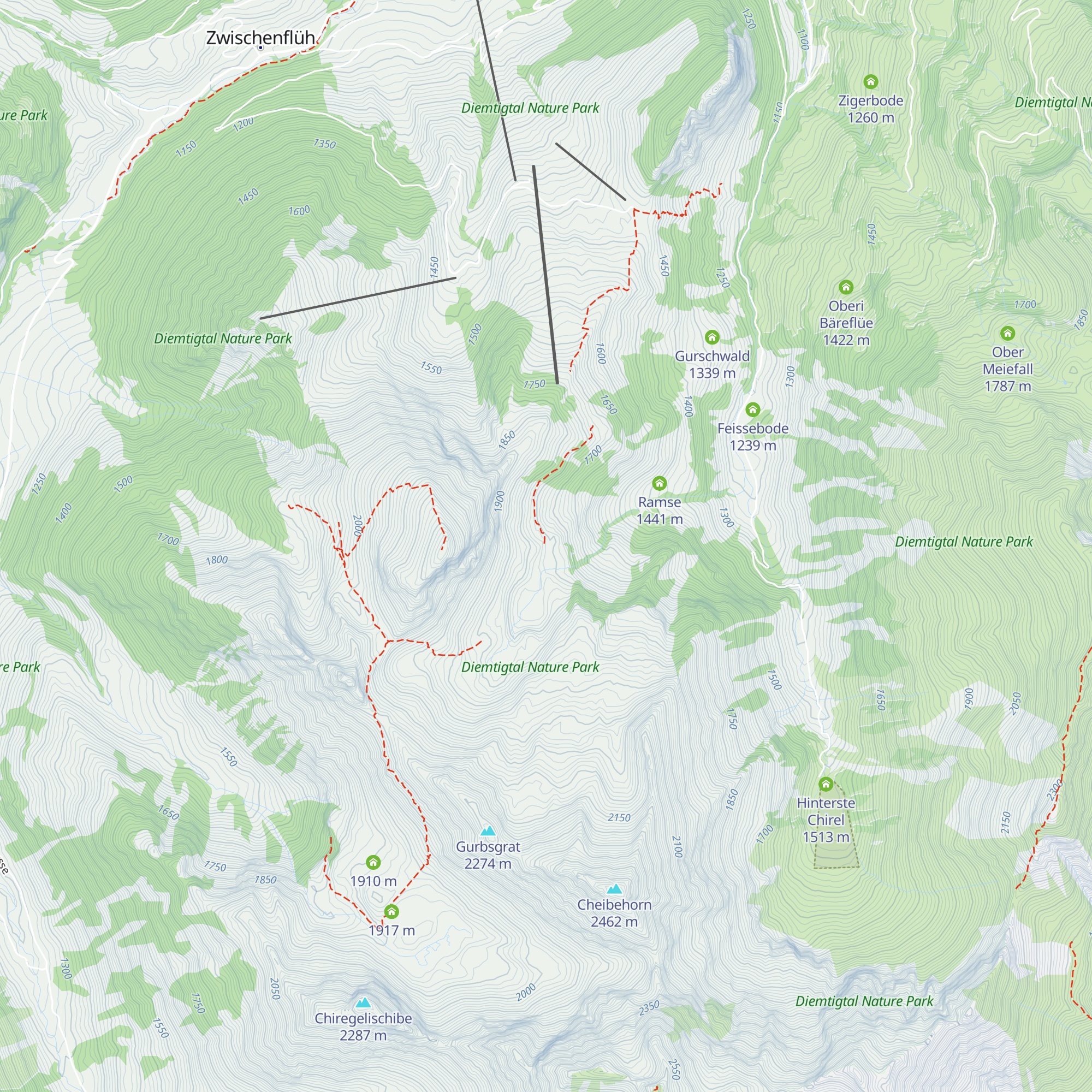 Abendmatte map