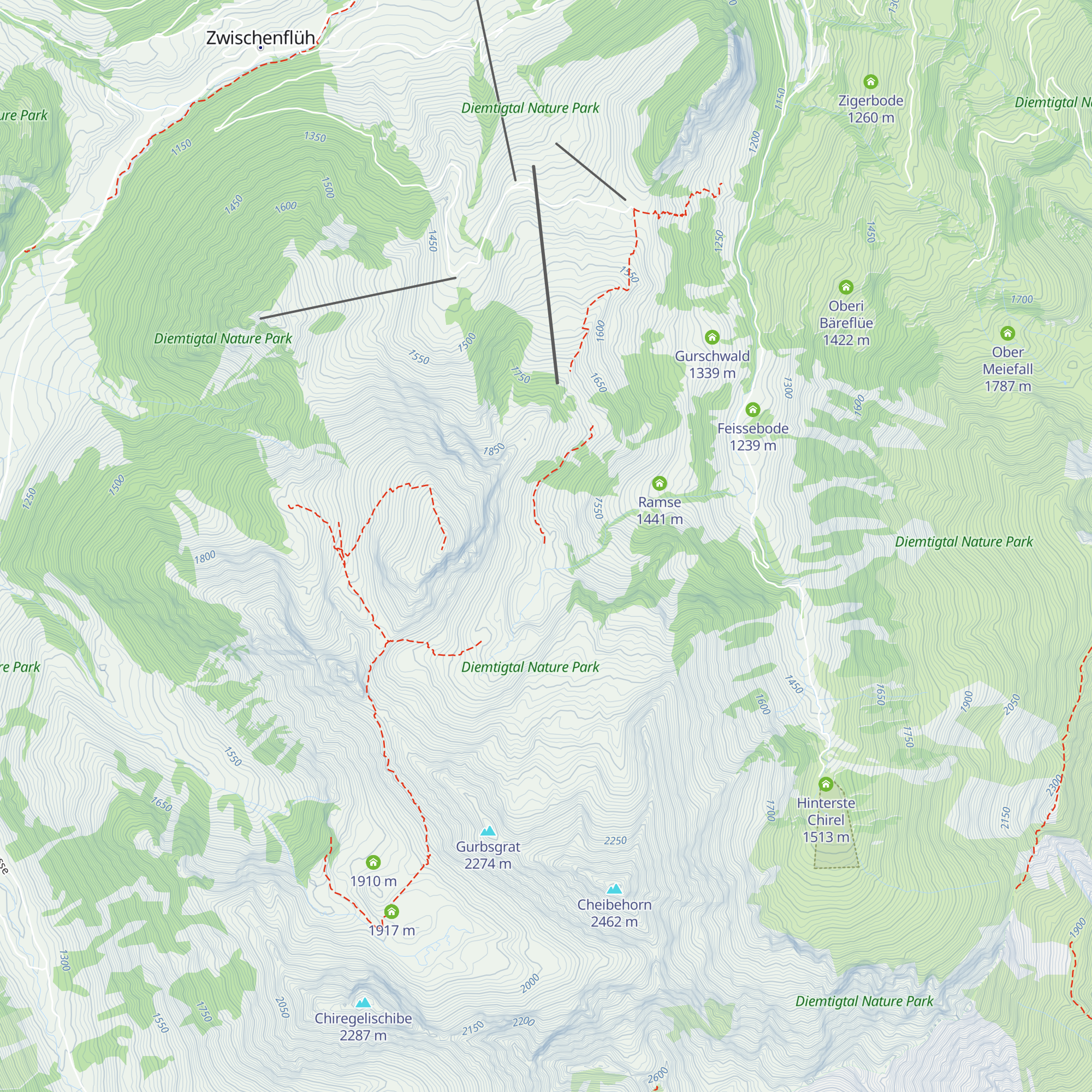 Abendmatte map