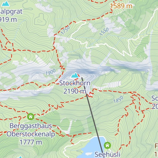 Map of Stockhorn Panorama Restaurant