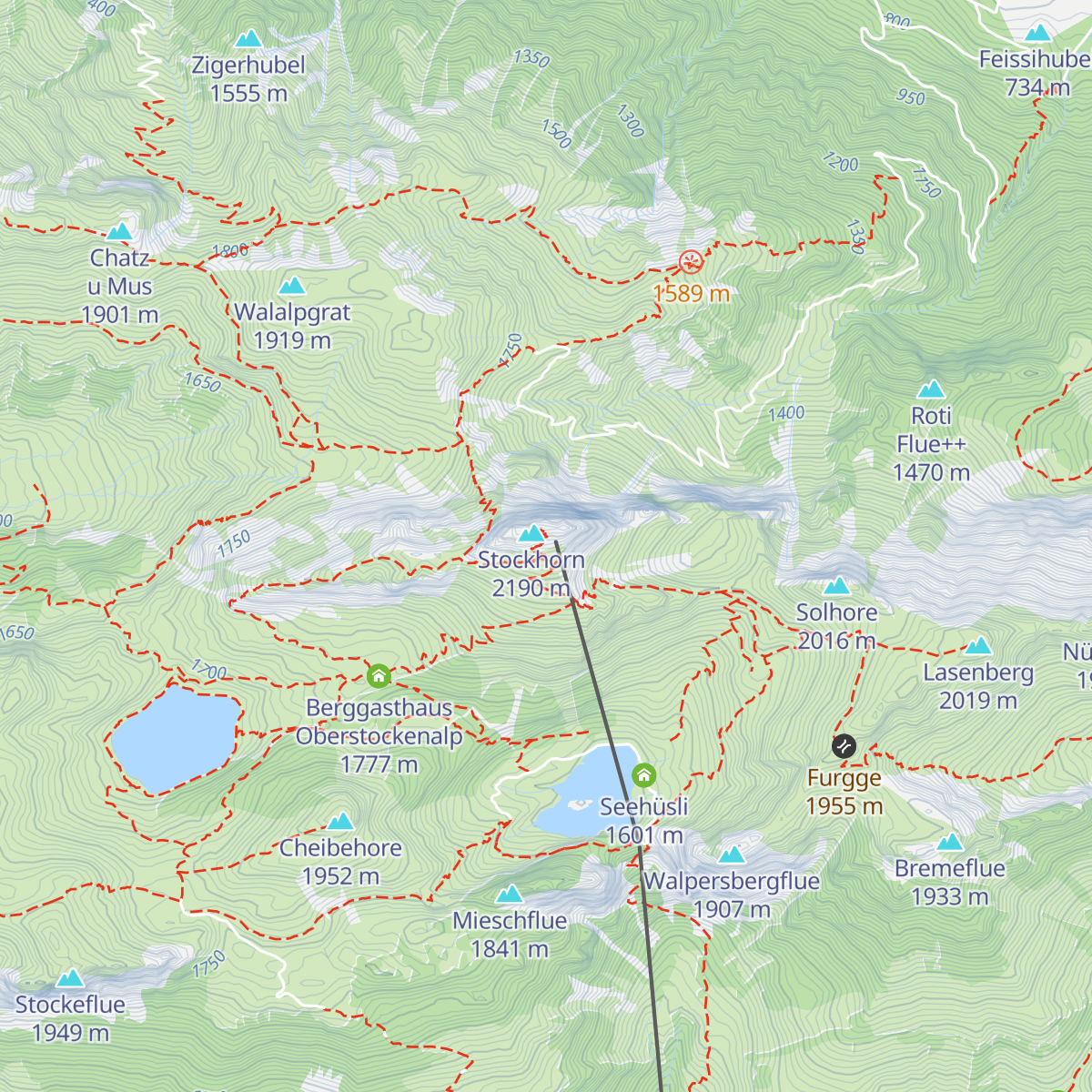 Stockhorn Panorama Restaurant map
