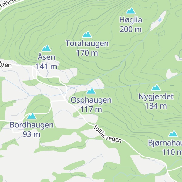 Map of Osphaugen