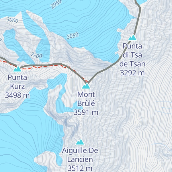Map of Mont Brûlé