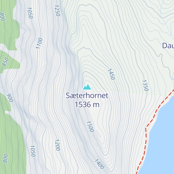 Map of Sæterhornet