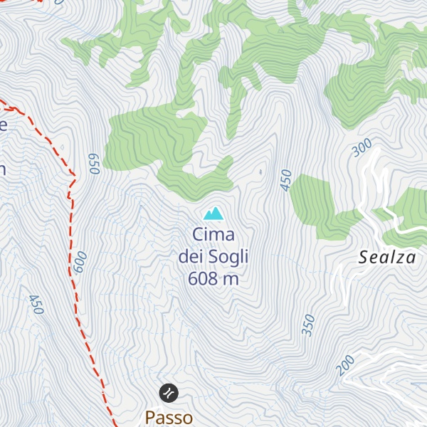 Map of Cima dei Sogli