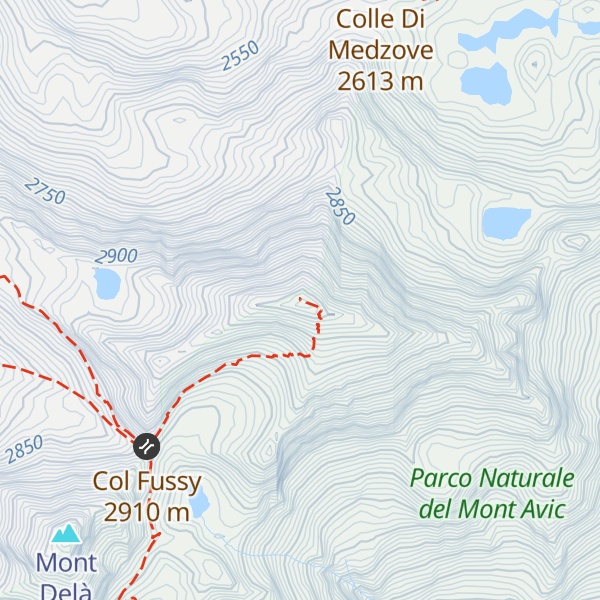 Map of Mont Glacier