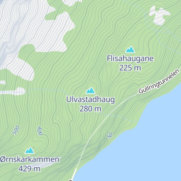 Map of Ulvastadhaug