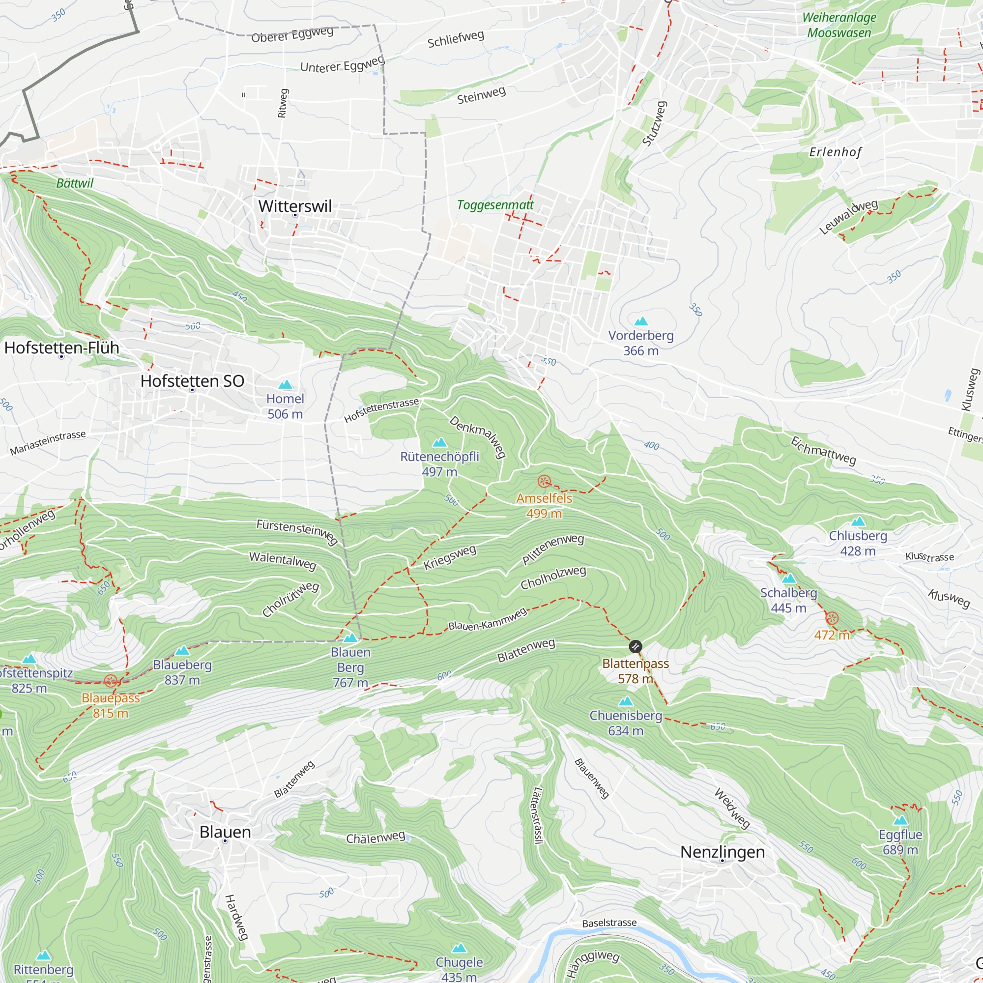 Waldhütte map