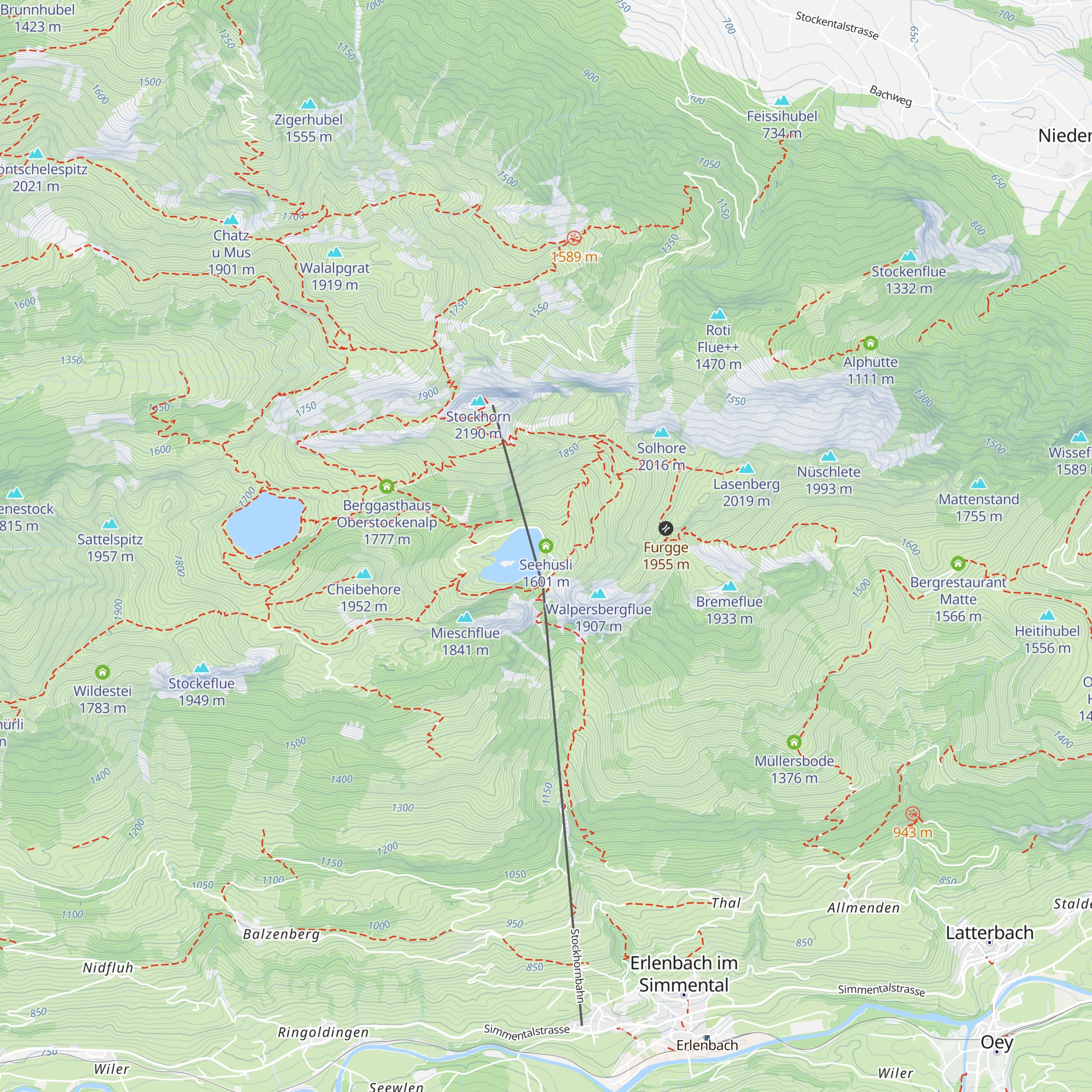 Seehüsli map