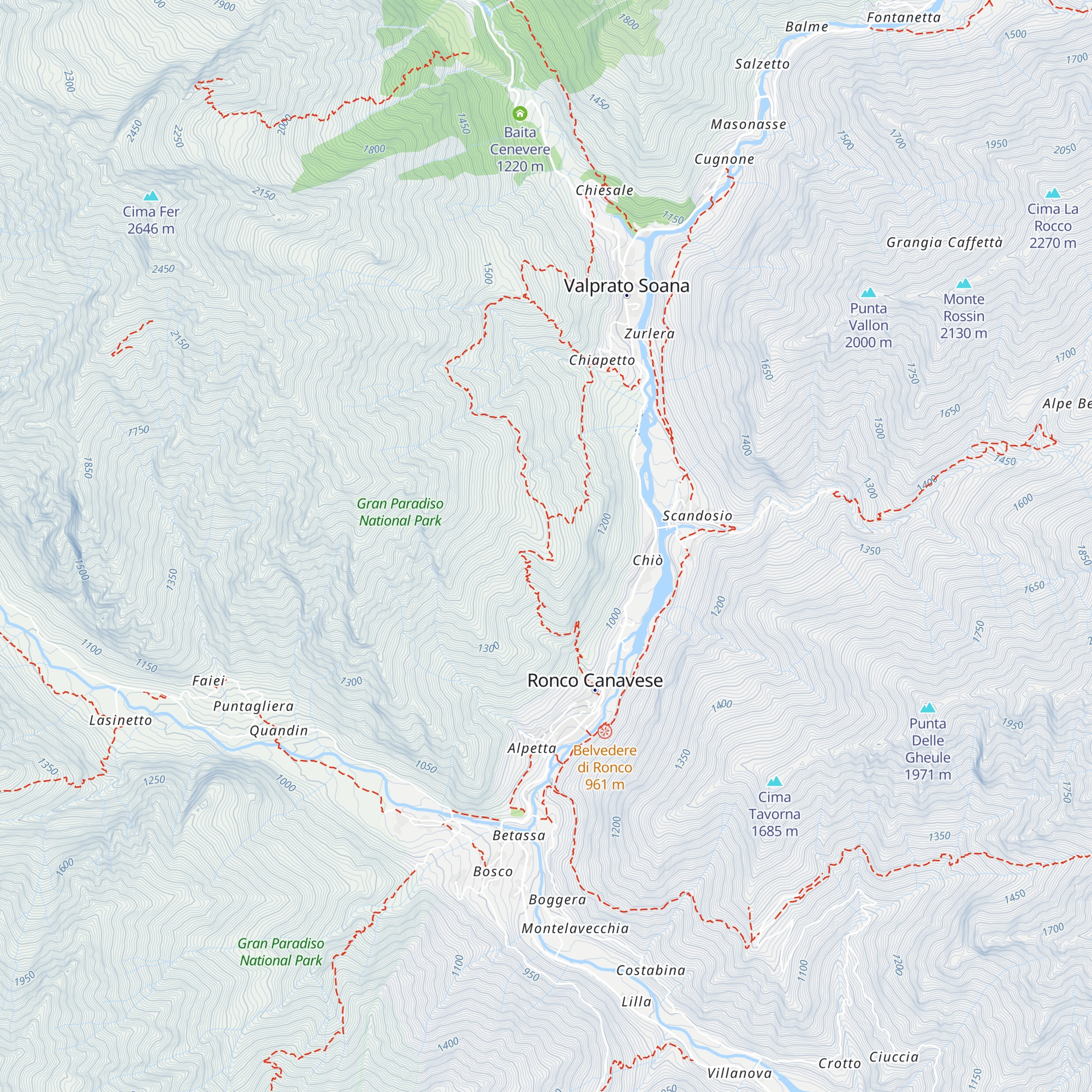 Rifugio Nivolastro map