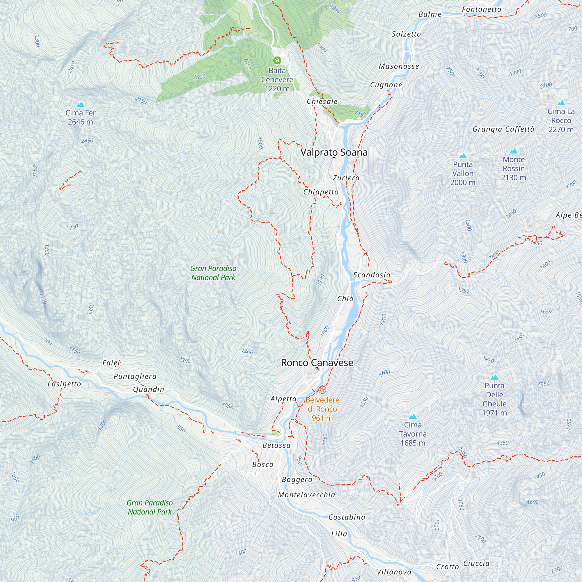 Rifugio Nivolastro map