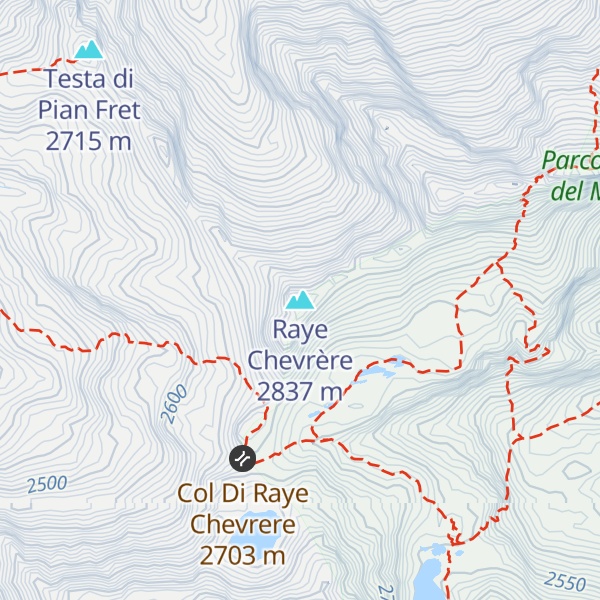 Map of Raye Chevrère