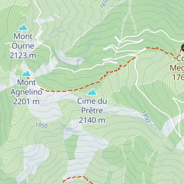Map of Cime du Prêtre
