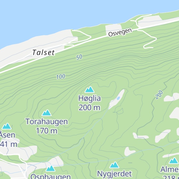 Map of Høglia