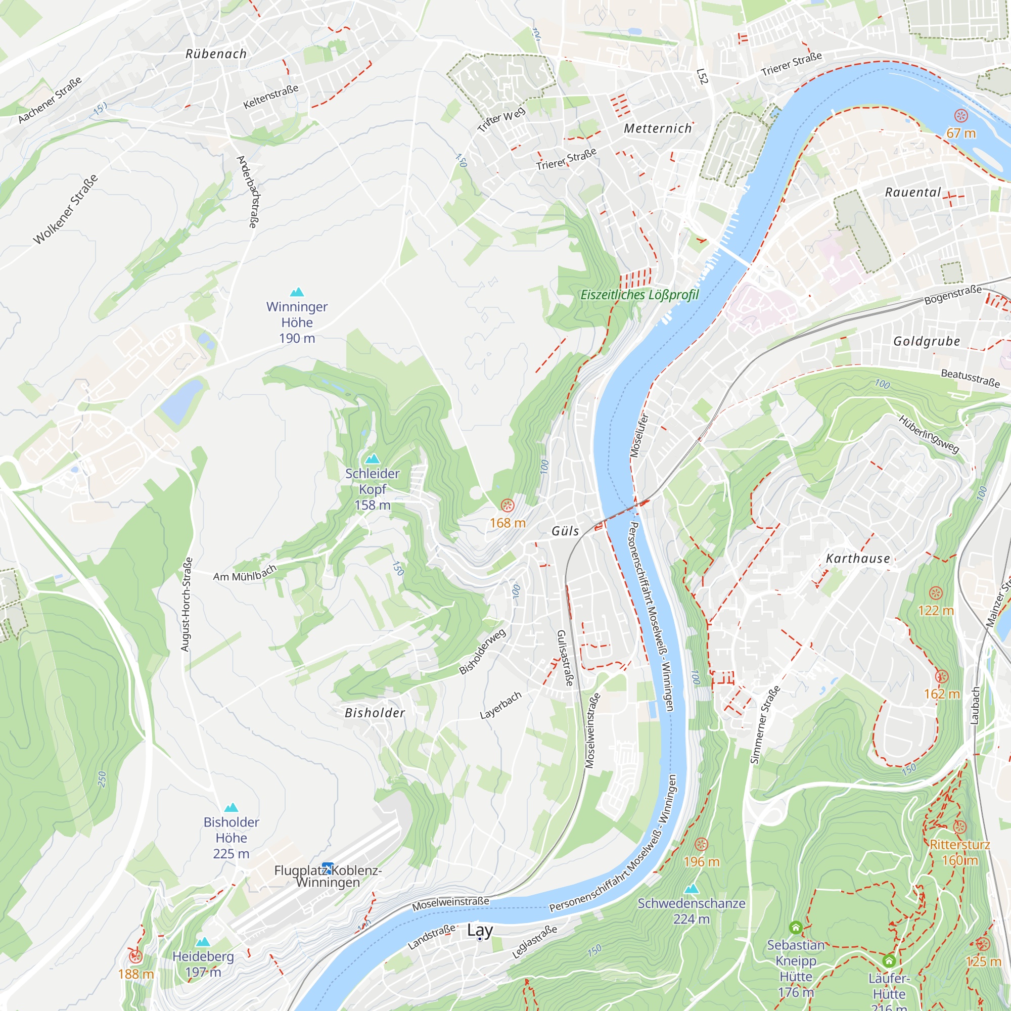 Grillhütte der Heimatfreunde Güls map