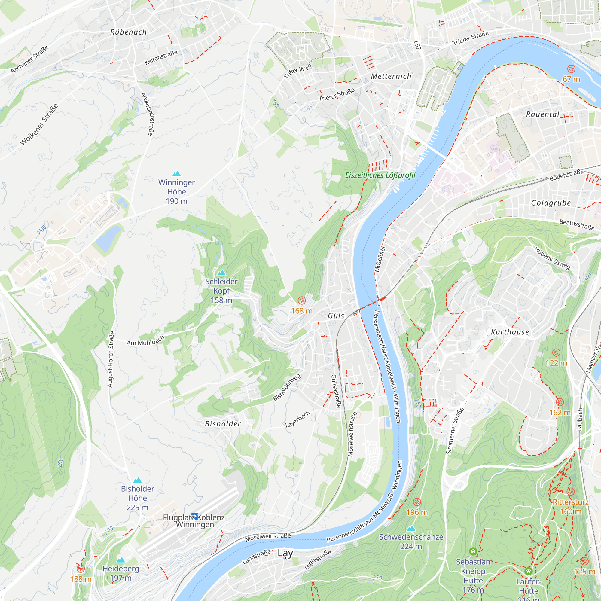 Grillhütte der Heimatfreunde Güls map
