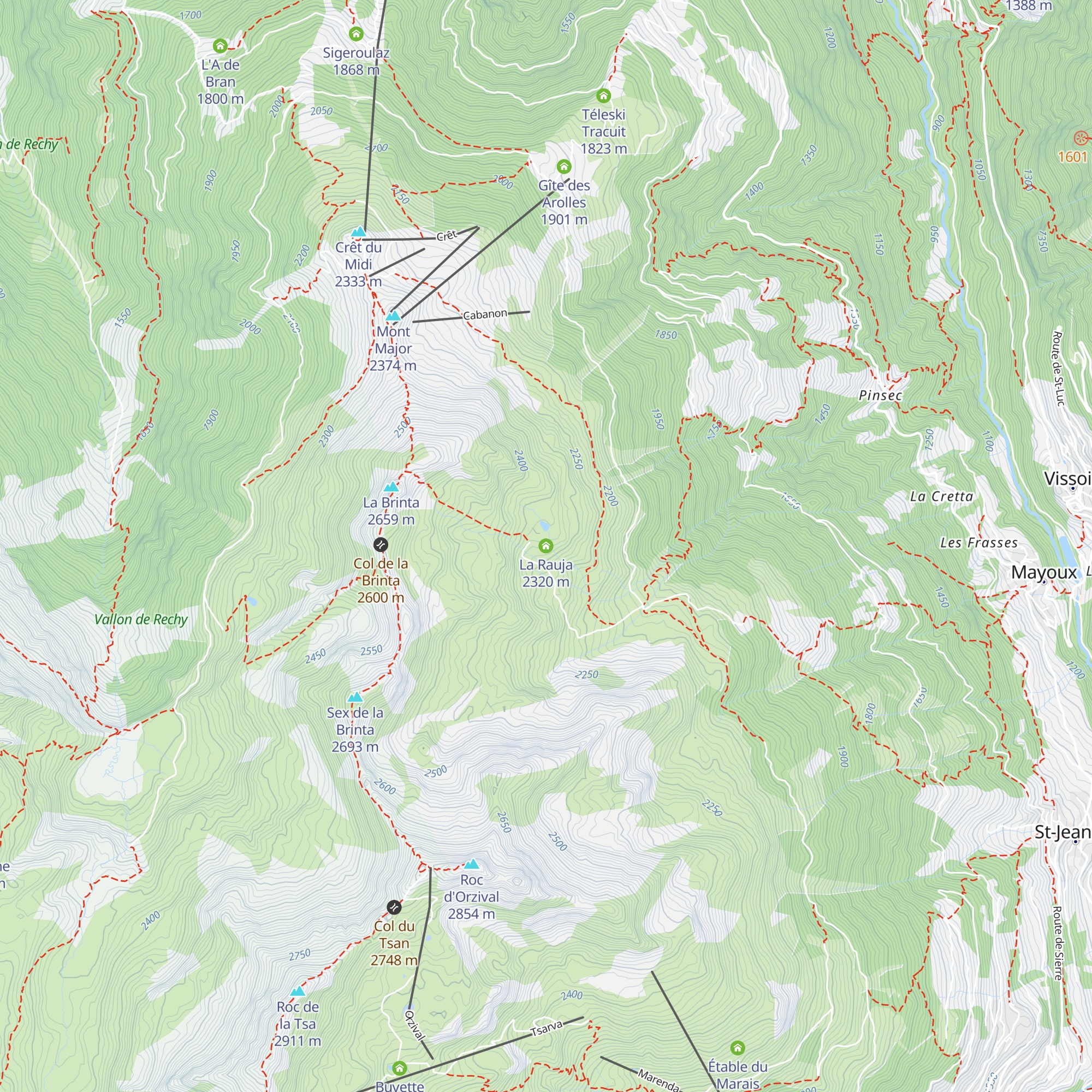 La Rauja map