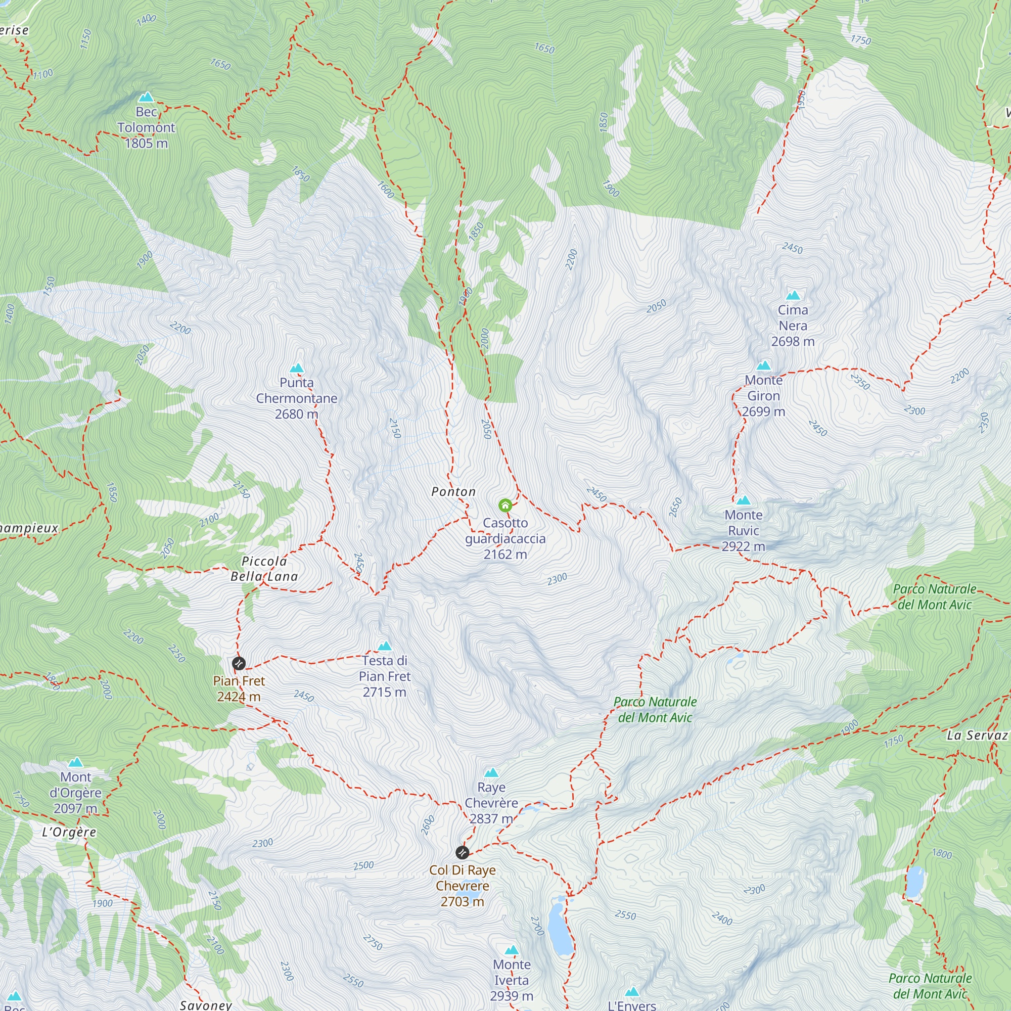 Casotto guardiacaccia map