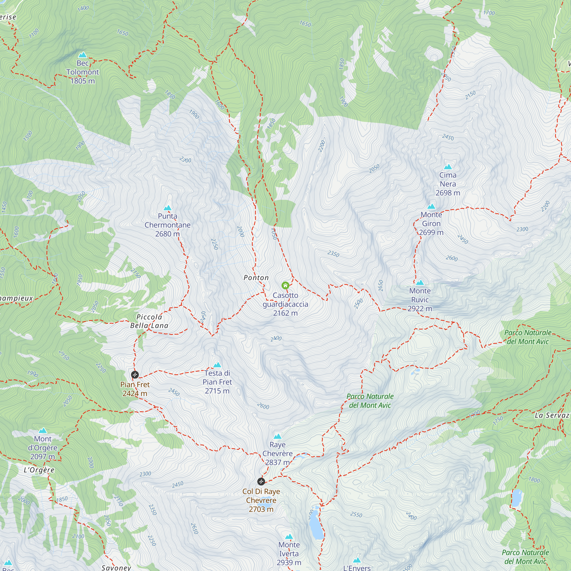 Casotto guardiacaccia map