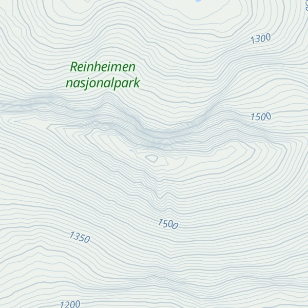 Map of Fremste Høghornet