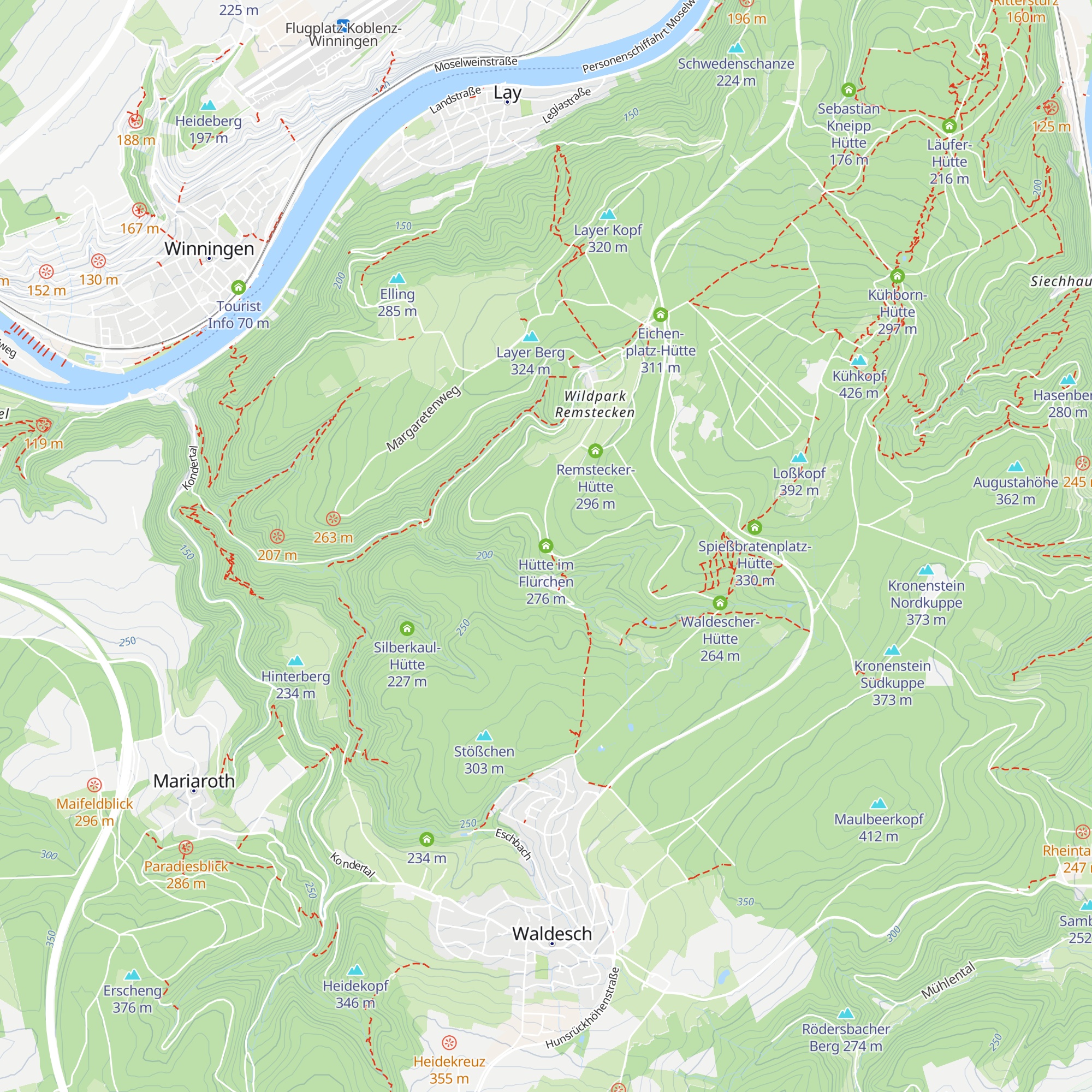 Hütte im Flürchen map