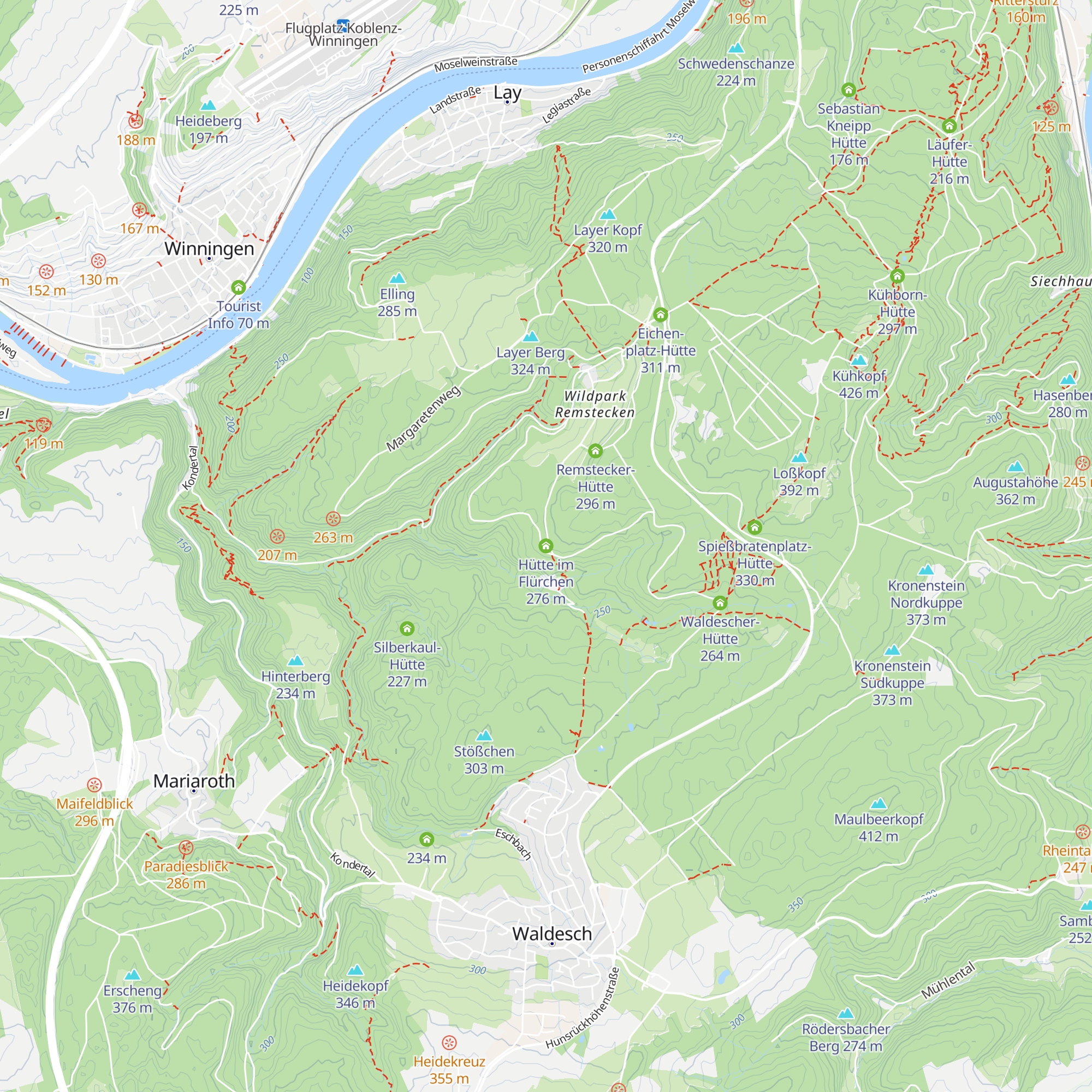 Hütte im Flürchen map