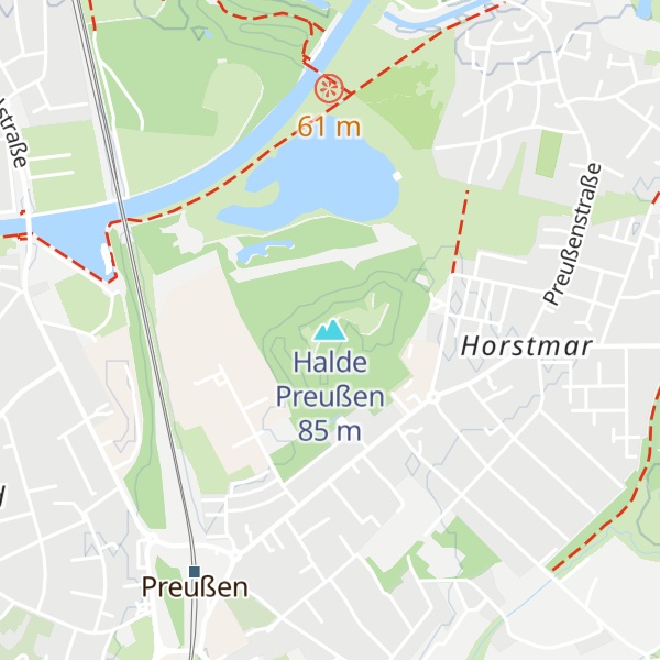 Map of Halde Preußen
