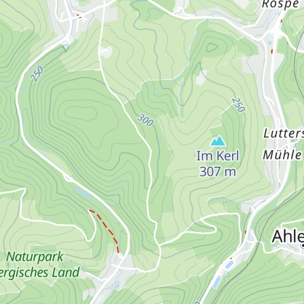 Map of Schutzhütte "Rospe Mühle Liefenroth"