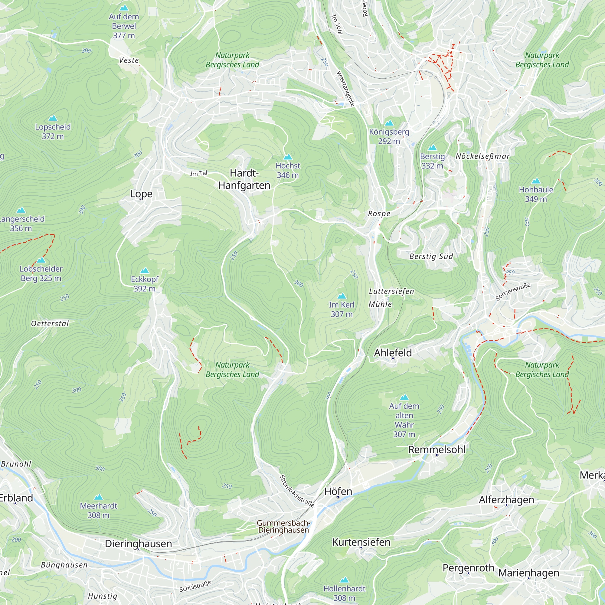 Schutzhütte "Rospe Mühle Liefenroth" map