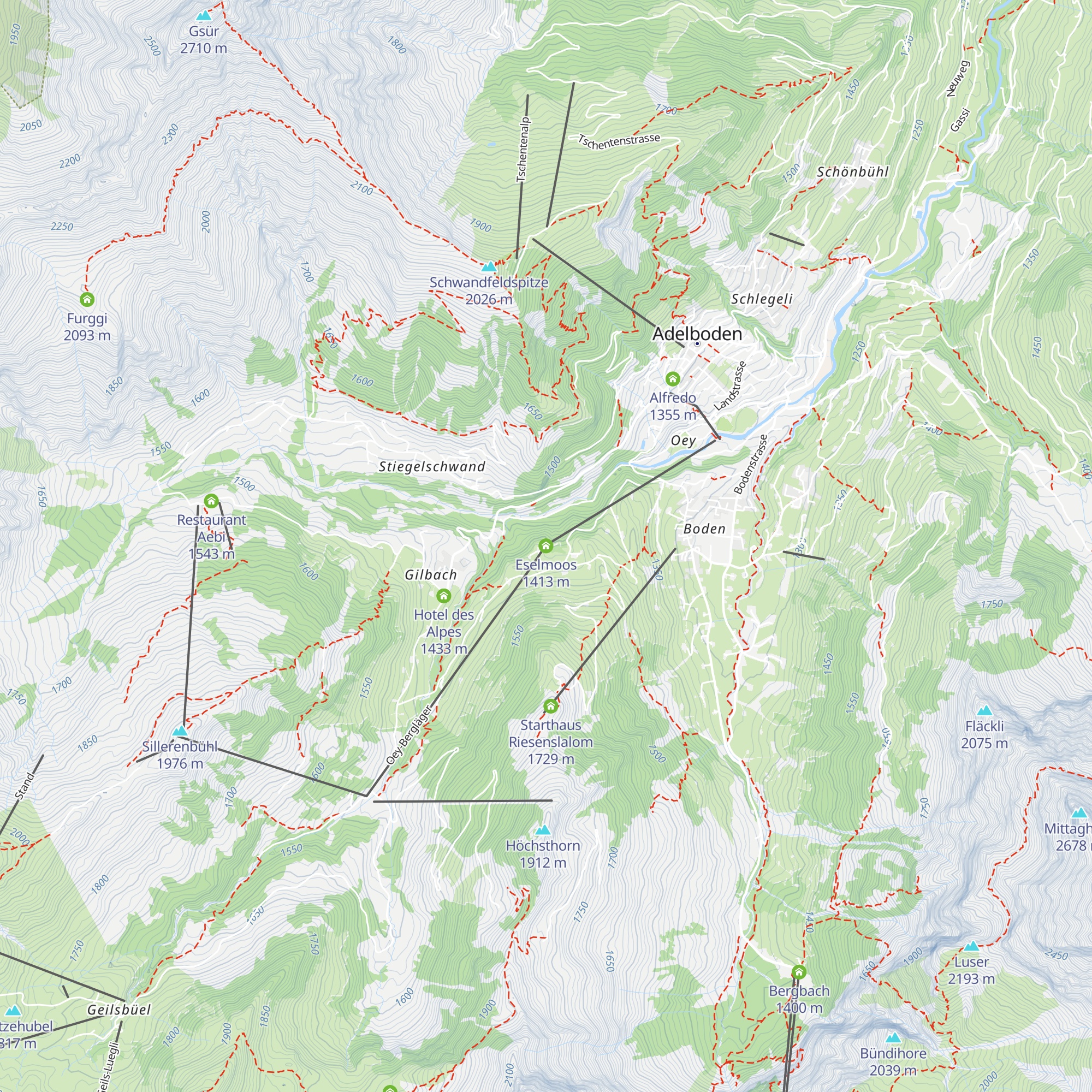 Eselmoos map