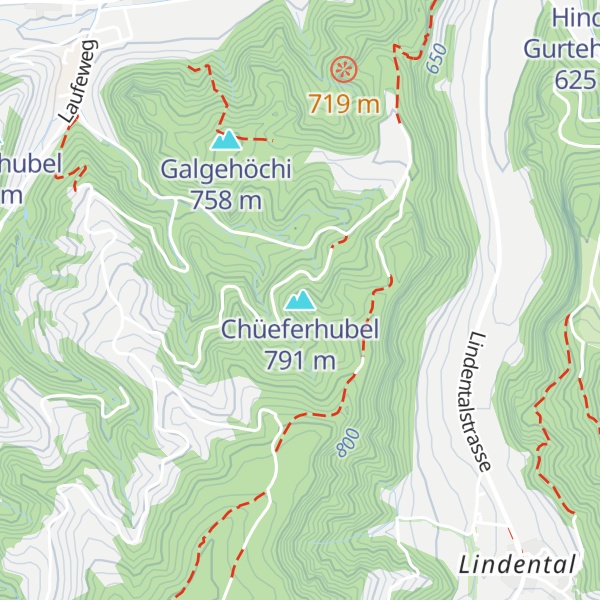 Map of Chüeferhubel
